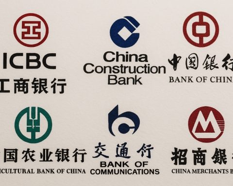 Major Chinese bank logos